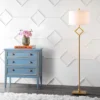 62.5" Metal Juno Floor Lamp (Includes LED Light Bulb) Gold - JONATHAN Y