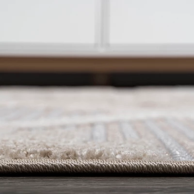 Sumak High-Low Pile Neutral Diamond Kilim Indoor/Outdoor Area Rug - JONATHAN Y 5 Sumak High-Low Pile Neutral Diamond Kilim Indoor/Outdoor Area Rug - JONATHAN Y - Image 5