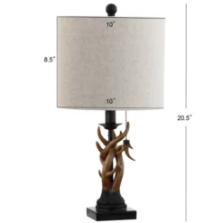 20.5" Gaston Resin Mini Table Lamp (Includes LED Light Bulb) Brown - JONATHAN Y 5 20.5" Gaston Resin Mini Table Lamp (Includes LED Light Bulb) Brown - JONATHAN Y -Furniture store GUEST 7f8bb822 5d20 4055 8308 38a95fb05111