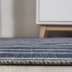 Rand Distressed Ticking Stripe Machine-Washable Area Rug - JONATHAN Y -Furniture store GUEST 80e2e0cb b796 49bc a422 d4a88b67a092