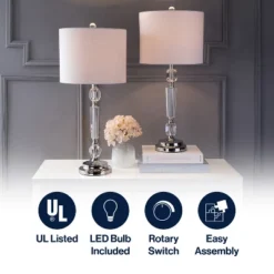 JONATHAN Y Victoria Crystal LED Table Lamp -Furniture store GUEST 8138b7f4 7dc2 472f a8d4 4a6fccbab39c