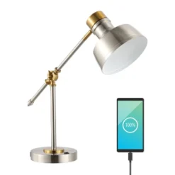 18.5" Allegra Farmhouse Adjustable Cantilever Task Lamp With USB Charging Port (Includes LED Light Bulb) - JONATHAN Y 20 18.5" Allegra Farmhouse Adjustable Cantilever Task Lamp With USB Charging Port (Includes LED Light Bulb) - JONATHAN Y -Furniture store GUEST 81c643e6 c9fb 4989 b83a 063e2c2a087c