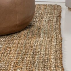 Biot Traditional Rustic Handwoven Jute Solid Area Rug - JONATHAN Y -Furniture store GUEST 820cf596 7bc4 48d7 a396 bcbae8532ac4