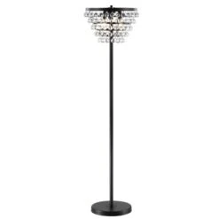 JONATHAN Y Jemma Crystal/Metal LED Floor Lamp -Furniture store GUEST 82ea66ff 5556 4ca5 9081 0d45e01573f0