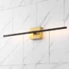 28" Makena Dimmable Integrated LED Modern Metal Wall Sconce Oil Rubbed Bronze/Brass Gold - JONATHAN Y