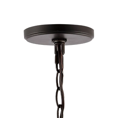 13.5" 3-Light Bee Modern Farmhouse Iron/Glass LED Pendant Oil Rubbed Bronze/Clear - JONATHAN Y 5 13.5" 3-Light Bee Modern Farmhouse Iron/Glass LED Pendant Oil Rubbed Bronze/Clear - JONATHAN Y - Image 5