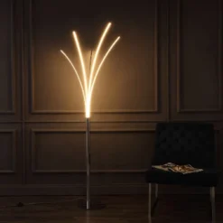 JONATHAN Y Fuochi 71" Modern Minimalist Metal 5-Branch Arc Dimmable Integrated LED Floor Lamp With Remote Control -Furniture store GUEST 8585aebc a046 4f26 a1c9 6770385c943b