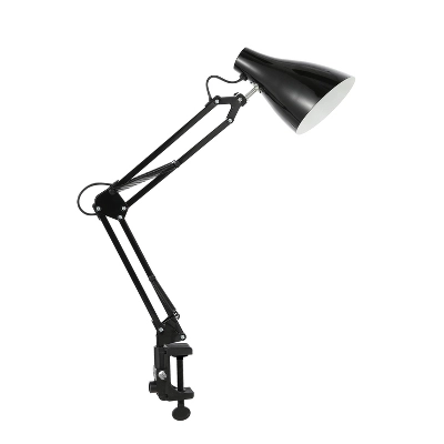 28.5" Odile Classic Industrial Adjustable Articulated Clamp-On Task Lamp (Includes LED Light Bulb) - JONATHAN Y 8 28.5" Odile Classic Industrial Adjustable Articulated Clamp-On Task Lamp (Includes LED Light Bulb) - JONATHAN Y - Image 8