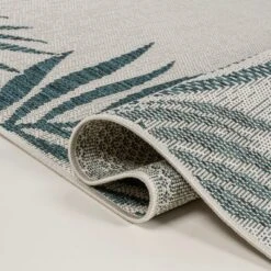 Isla Coastal Cottage Palm Frond Border Indoor/Outdoor Area Rug - JONATHAN Y -Furniture store GUEST 85d4f1ba f264 436a 9dec 9e44f39136fc