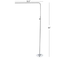 63" Natalie Floor Lamp (Includes Energy Efficient Light Bulb) - JONATHAN Y -Furniture store GUEST 86e2c523 332a 433d 8524 4a011381f5d1