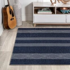 Nautisk Trellis Stripe Machine-Washable Area Rug - JONATHAN Y -Furniture store GUEST 8b6d8037 a677 4d5a a82d 03dd283fae77