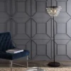 60" Crystal/Metal Jemma Floor Lamp (Includes Energy Efficient Light Bulb) - JONATHAN Y