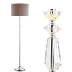 JONATHAN Y Layla Crystal/Metal LED Floor Lamp -Furniture store GUEST 8be966a2 7218 49f8 a8b0 a3ddc01f196d
