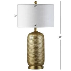 30" Sophia Resin Table Lamp (Includes LED Light Bulb) Gold - JONATHAN Y -Furniture store GUEST 8dcef9b5 5fa5 4925 a724 0023202ae4e1