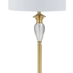 JONATHAN Y Evelyn Crystal/Metal LED Floor Lamp -Furniture store GUEST 901f7582 7f03 4c57 a93f 388fe836a2f8