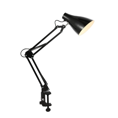 28.5" Odile Classic Industrial Adjustable Articulated Clamp-On Task Lamp (Includes LED Light Bulb) - JONATHAN Y 1 28.5" Odile Classic Industrial Adjustable Articulated Clamp-On Task Lamp (Includes LED Light Bulb) - JONATHAN Y