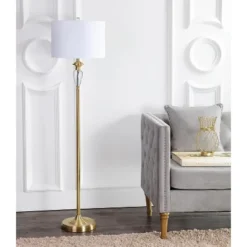 JONATHAN Y Evelyn Crystal/Metal LED Floor Lamp -Furniture store GUEST 94c0c7ef a9af 48f9 9b45 bc04a2f571d9