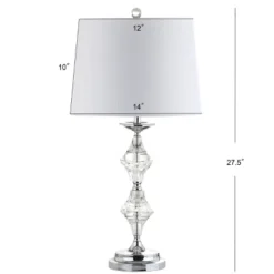 (Set Of 2) 27.5" Madison Crystal Table Lamp (Includes LED Light Bulb) Clear - JONATHAN Y -Furniture store GUEST 955b924d bdce 445d 84e8 0a824261d5e6