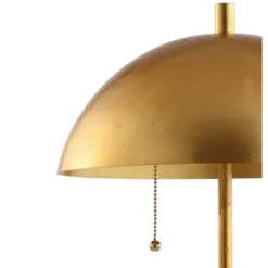 20.7" Metal Dome Table Lamp With Marble Base (Includes LED Light Bulb) Gold/White - Jonathan Y -Furniture store GUEST 95a3403d 42c6 4ab2 b2db a04adf2254ed