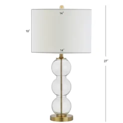 27" (Set Of 2) Bella Glass Triple Sphere Table Lamp (Includes Energy Efficient Light Bulb) - JONATHAN Y -Furniture store GUEST 95c05393 0016 43a5 baf8 24a97594229e
