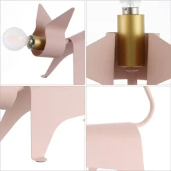 11.75" Penelope Modern Industrial Iron Feline Kids' Lamp (Includes LED Light Bulb) Pink - JONATHAN Y 11 11.75" Penelope Modern Industrial Iron Feline Kids' Lamp (Includes LED Light Bulb) Pink - JONATHAN Y -Furniture store GUEST 9644b4af ac6a 44c8 866e a631ad05d2e7