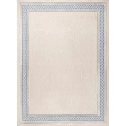 Lucia Classic Diamond Border Indoor/Outdoor Area Rug - JONATHAN Y
