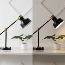 18.5" Allegra Farmhouse Adjustable Cantilever Task Lamp With USB Charging Port (Includes LED Light Bulb) - JONATHAN Y 16 18.5" Allegra Farmhouse Adjustable Cantilever Task Lamp With USB Charging Port (Includes LED Light Bulb) - JONATHAN Y -Furniture store GUEST 9786d76e 06c8 43c7 b073 0877aecb33f1