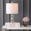 17.5" Crystal Brooklyn Table Lamp (Includes LED Light Bulb) Clear - JONATHAN Y