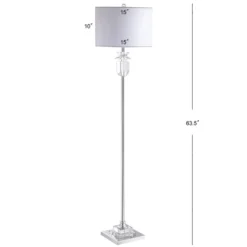 63" Crystal/Metal Aria Floor Lamp (Includes LED Light Bulb) Clear - JONATHAN Y -Furniture store GUEST 9b0bd463 9bf4 4013 b00c 2bc097cc4516