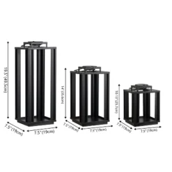 JONATHAN Y Leland Modern Industrial Integrated Indoor/Outdoor LED Solar Powered Lanterns -Furniture store GUEST 9b1bd151 ad4e 4b55 a742 1f9faced0d49