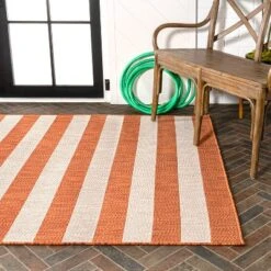 Negril Two-Tone Wide Stripe Indoor/Outdoor Area Rug - JONATHAN Y 12 Negril Two-Tone Wide Stripe Indoor/Outdoor Area Rug - JONATHAN Y -Furniture store GUEST 9b73b0e3 31bd 4c45 ae36 129ad7e991d5