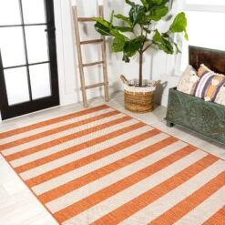 Negril Two-Tone Wide Stripe Indoor/Outdoor Area Rug - JONATHAN Y 16 Negril Two-Tone Wide Stripe Indoor/Outdoor Area Rug - JONATHAN Y -Furniture store GUEST 9d75277f 2c02 4369 93a4 7e72faeac38d