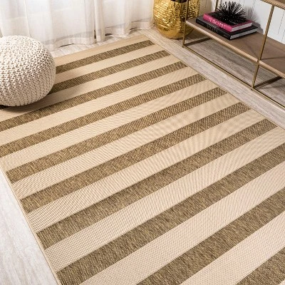 Aveiro Wide Stripe Indoor/Outdoor Area Rug - JONATHAN Y 11 Aveiro Wide Stripe Indoor/Outdoor Area Rug - JONATHAN Y - Image 11