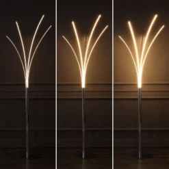 JONATHAN Y Fuochi 71" Modern Minimalist Metal 5-Branch Arc Dimmable Integrated LED Floor Lamp With Remote Control -Furniture store GUEST a0c4b559 4641 470d b1d0 02feebaec31f