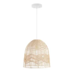 17.5" 1-Light Sofia Farmhouse Coastal Rattan LED Pendant Brown - JONATHAN Y 28 17.5" 1-Light Sofia Farmhouse Coastal Rattan LED Pendant Brown - JONATHAN Y -Furniture store GUEST a1224195 337f 455f 983c aa4307069c02