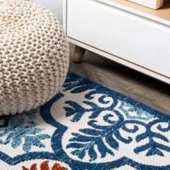 Lucena Modern Medallion High-Low Indoor/Outdoor Area Rug - JONATHAN Y -Furniture store GUEST a318f818 b993 45f8 a323 2420ff651eed