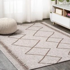 Derya Diamond Trellis Indoor/Outdoor Area Rug - JONATHAN Y -Furniture store GUEST a35221d8 a200 44cb a017 908cf0c40ceb