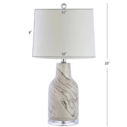 23" Ceramic Webb Table Lamp (Includes LED Light Bulb) Gray - JONATHAN Y -Furniture store GUEST a3cb349e fda4 4e25 b699 a535a8e86639