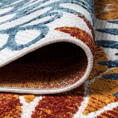 Crisantemo Floral Indoor/Outdoor Area Rug - JONATHAN Y 8 Crisantemo Floral Indoor/Outdoor Area Rug - JONATHAN Y - Image 8