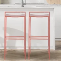 JONATHAN Y Svelte Coastal Contemporary Iron Saddle-Seat Low-Back Bar Stool With Foot Rest 19 JONATHAN Y Svelte Coastal Contemporary Iron Saddle-Seat Low-Back Bar Stool With Foot Rest -Furniture store GUEST a55a6c52 5cfe 4a80 a43e b5d9b23a6582