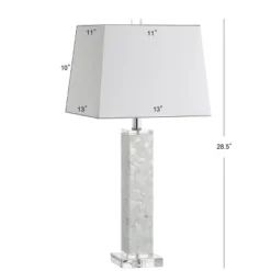 28.5" (Set Of 2) Noelle Seashell Table Lamp (Includes LED Light Bulb) White - JONATHAN Y -Furniture store GUEST a5a1e043 ddcb 4b48 b5e1 3af32e07507d