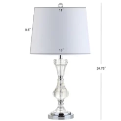 25" Crystal Riley Table Lamp (Includes LED Light Bulb) Clear - JONATHAN Y -Furniture store GUEST a5f16b57 5f18 45d0 a3f2 065cf507cc77