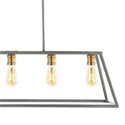 38" LED 5-Light Floyd Iron Adjustable LED Pendant Gray/Brass - JONATHAN Y 9 38" LED 5-Light Floyd Iron Adjustable LED Pendant Gray/Brass - JONATHAN Y -Furniture store GUEST a626e12c 8db4 4391 96cb 696582b27501
