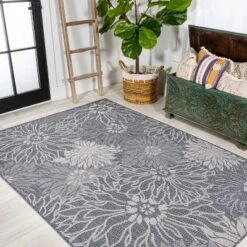 Bahamas Modern All-Over Floral Indoor/Outdoor Area Rug - JONATHAN Y -Furniture store GUEST a6ab48aa a9e5 494b a7e8 0fd6bec0981c