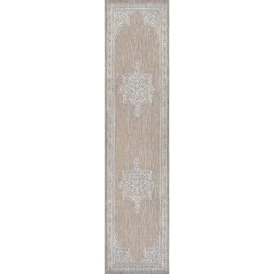 JONATHAN Y Arden Vintage Casual Medallion Indoor/Outdoor Area Rug 1 JONATHAN Y Arden Vintage Casual Medallion Indoor/Outdoor Area Rug