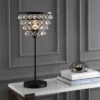 25" Crystal/Metal Buckingham Table Lamp (Includes Energy Efficient Light Bulb) - JONATHAN Y