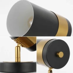 JONATHAN Y Astra 9.25" Modern Industrial Iron Adjustable Indoor Floor Spotlight: ETL Listed, 2700K Warm Light -Furniture store GUEST ad29bbf5 d311 482e 9e21 771ab199ddb5