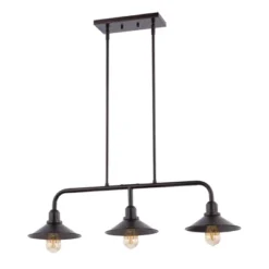 34.25" LED 3-Light Cade Metal Farmhouse Industrial Pendant Oil Rubbed Bronze - JONATHAN Y 6 34.25" LED 3-Light Cade Metal Farmhouse Industrial Pendant Oil Rubbed Bronze - JONATHAN Y -Furniture store GUEST ad30542e 3ea1 467d 8227 0eed9fdae069