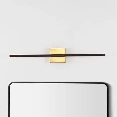 28" Makena Dimmable Integrated LED Modern Metal Wall Sconce Oil Rubbed Bronze/Brass Gold - JONATHAN Y 7 28" Makena Dimmable Integrated LED Modern Metal Wall Sconce Oil Rubbed Bronze/Brass Gold - JONATHAN Y - Image 7