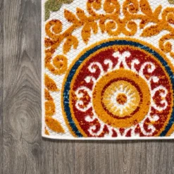 Cassis Ornate Ogee Trellis High-Low Indoor/Outdoor Area Rug - JONATHAN Y -Furniture store GUEST aeca6393 571a 4a58 b2eb 0c9f3ef43286